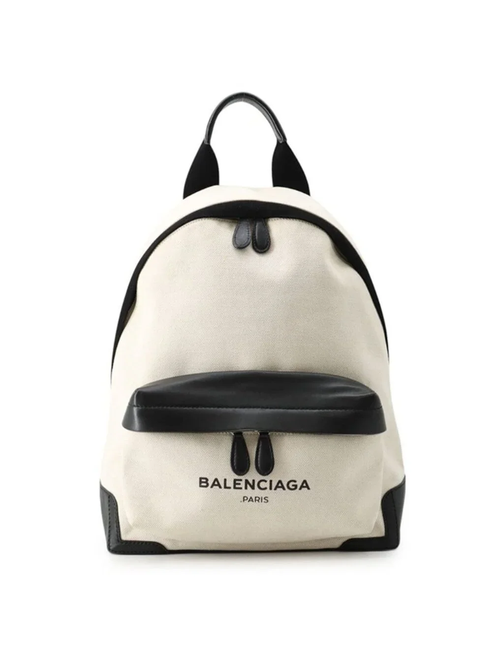 Balenciaga Backpack Navy Canvas Leather